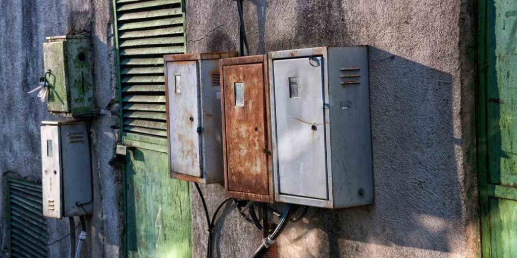 how to remove corrosion from an electrical panel