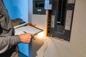Safety inspection for surge protection system